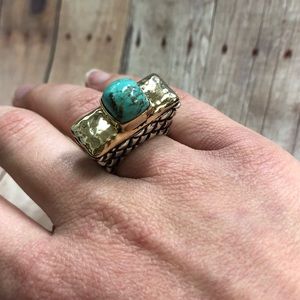 Dian Malouf Turquoise Ring